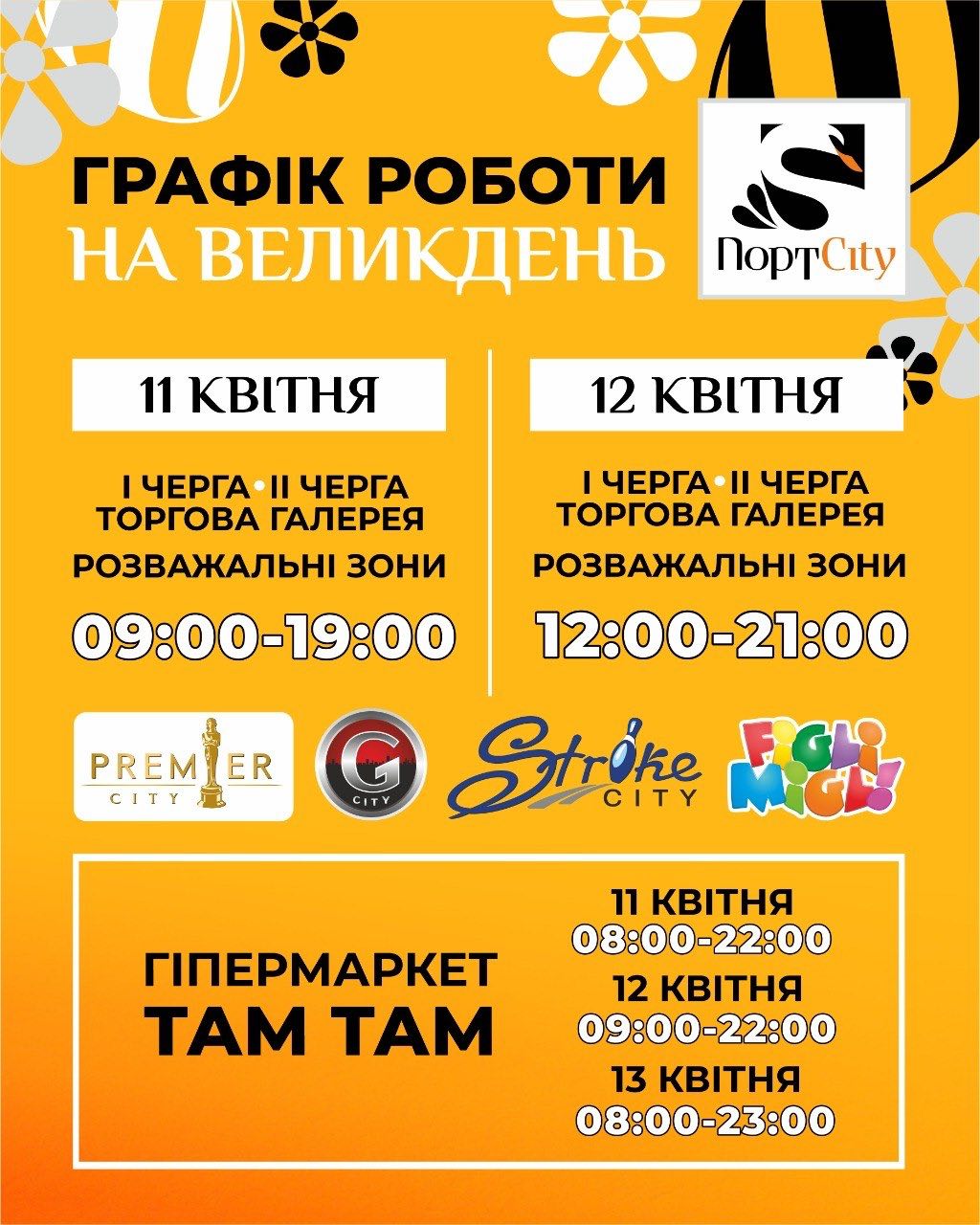 Графік роботи на Великдень