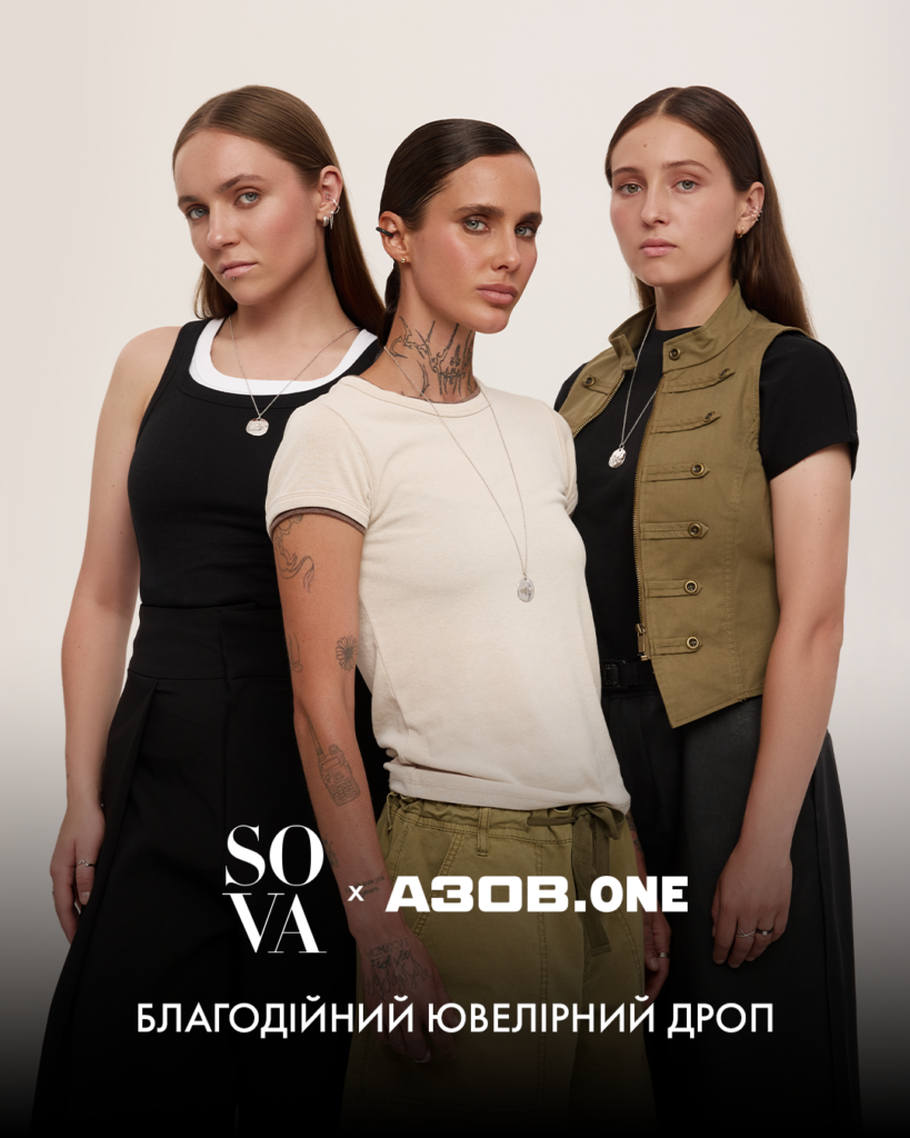 SOVA and AZOV.ONE present a charitable jewelry drop